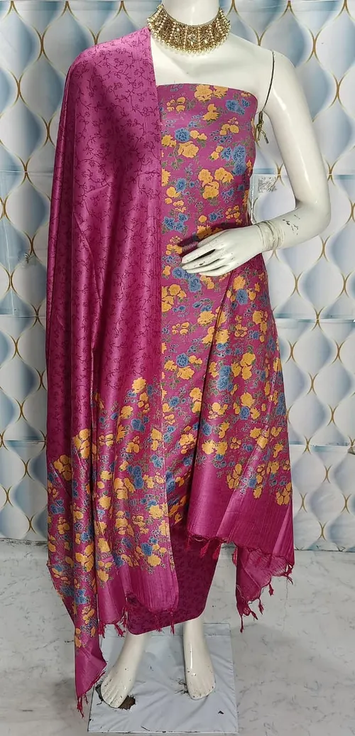 Elegant Katan Silk Full Suit – A Timeless Blend of Luxury and Tradition